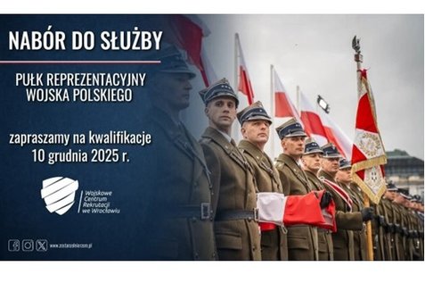 Rekrutacja do Pułku Reprezentacyjnego Wojska Polskiego – kwalifikacja 10 grudnia