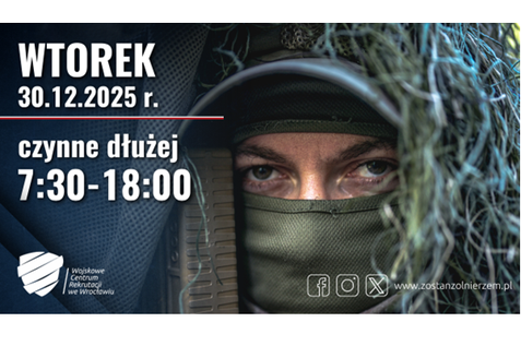 Zmiana czasu pracy urzędu w dniu 31 grudnia 2025 r.